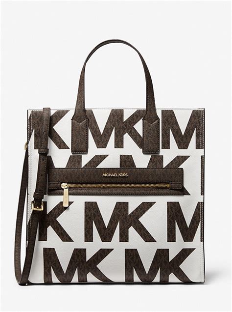 michael kors kenly large logo tote bag|kenly large logo tote bag.